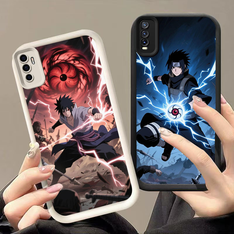 HK-62 Naruto Itachi UchihaปลอกกันกระแทกสําหรับสีดําและสีขาวซิลิโคนVIVO iQOO Y20 Y20S S1 Y11S 13 10 T