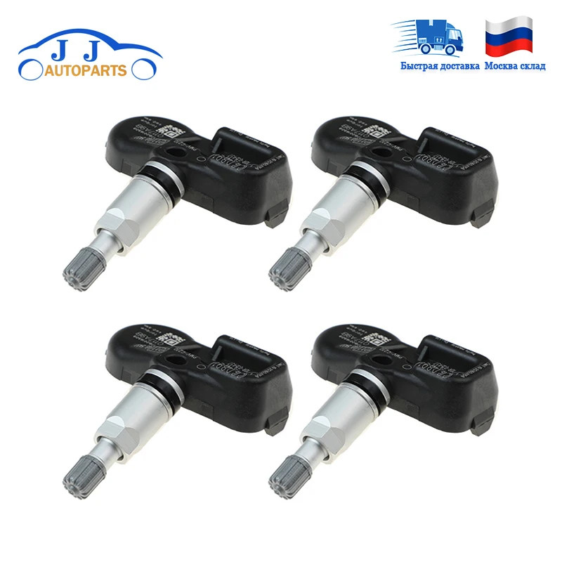 4pcs 42607-30071 PMVC210 433MHz Tire Pressure Sensor TPMS For Toyota Avalon Lexus CT ES GS GX IS LC