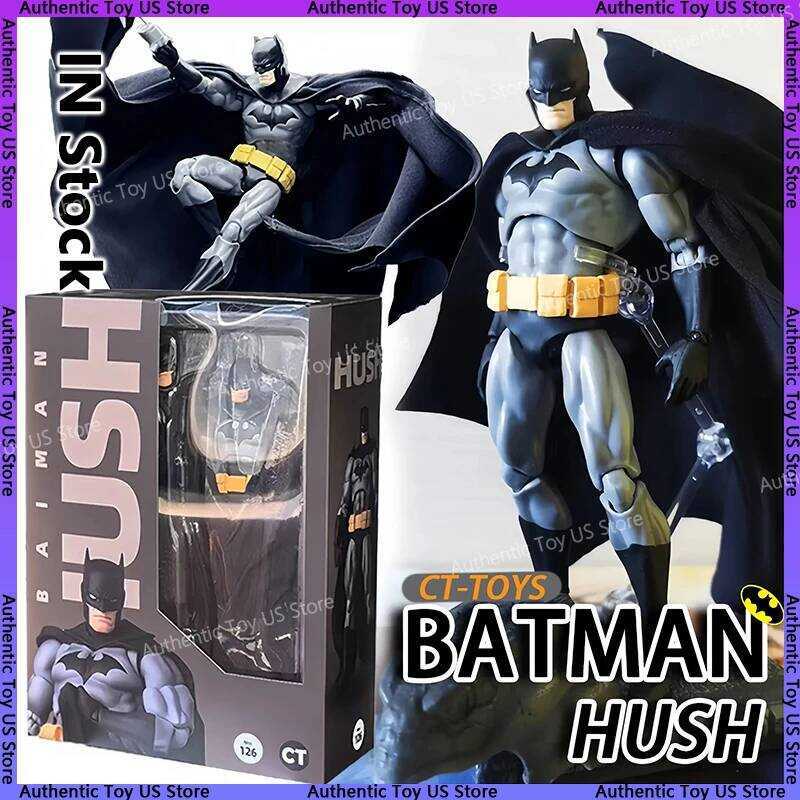 C 2025 NEW CT Toys Batman Figure Batman Mafex 126 Action Figure DC Justice League Hush Fig The Dark