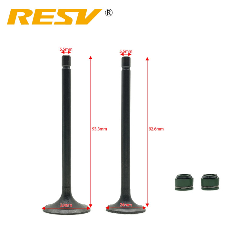 RESV for Honda TMX125 TMX 125 125cc Valve Intake Exhaust Stem Valve Oil Seal