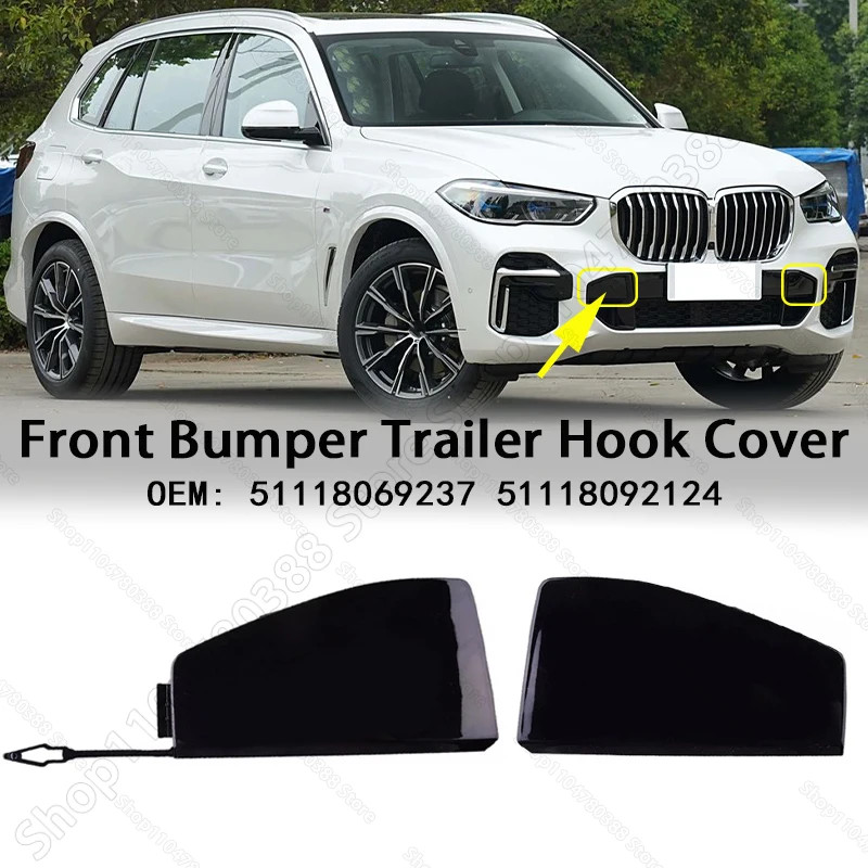 Front Bumper Trailer Hook Cover For 2019-2023 BMW X5 40i 40ix 45ex 50ix M50ix (G05) 51118069237 511