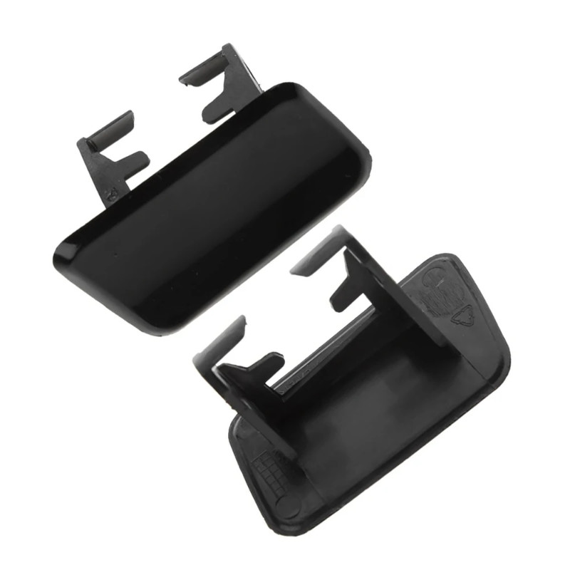 1 Pair Car Headlight Washer Nozzle Cover Cap Black 61673416176 61673416175 For BMW X3 E83 2004 2005