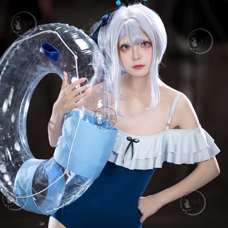 ชุดว่ายน้ำสไตล์.Azure สำหรับคนชอบคอสเพลย์