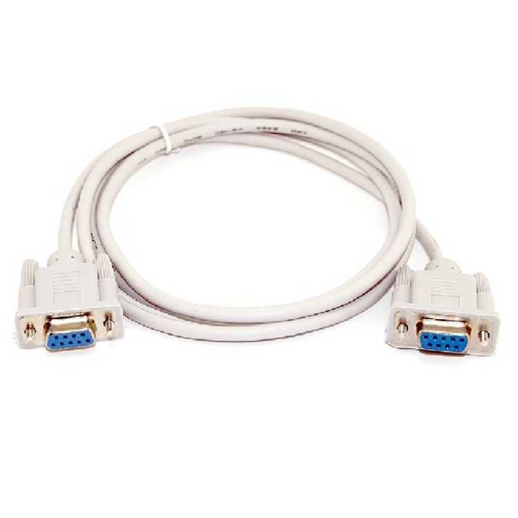1.5m 9-Hole Cross Serial Cable DB9 Female to Female Cross Cable Hole to Hole RS232 COM Cable