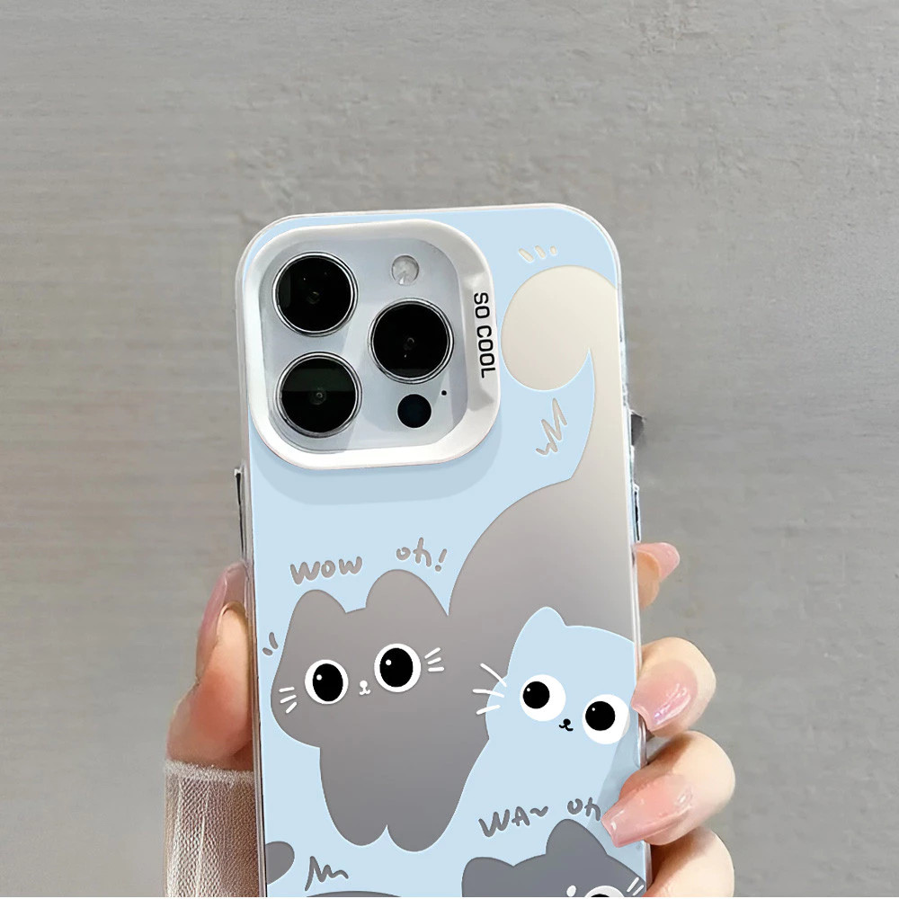 น่ารักสีเทาสีฟ้าแมวเคสโทรศัพท์สําหรับ Honor 400 200 Pro 90 Lite X9B X6B X6C X9A X9D X7B X7A X7D X8A X5 Plus X9C สมาร์ท 5G - รูปที่ 6