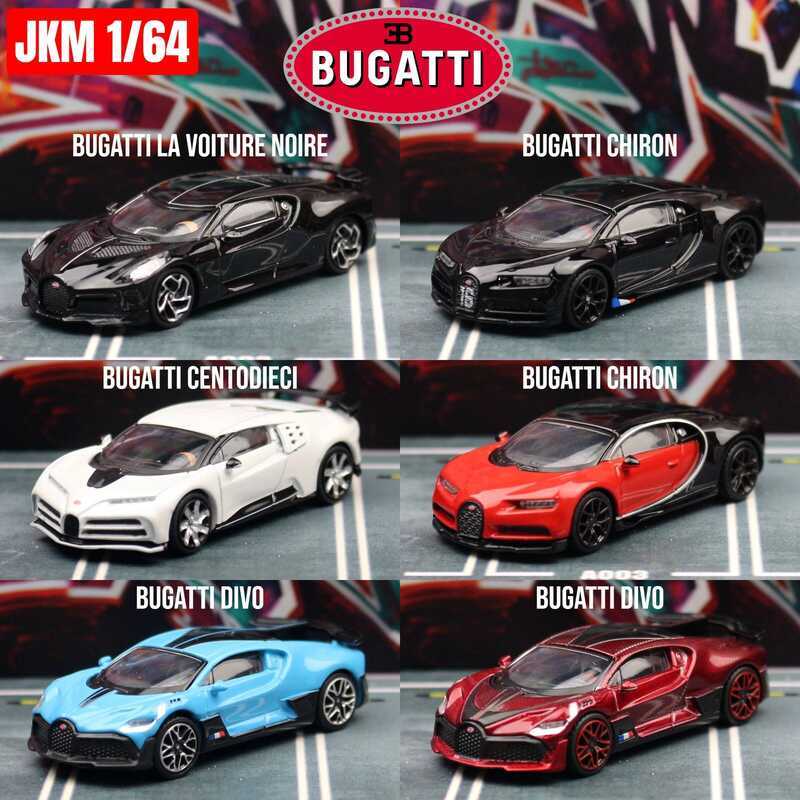 C 1/64 Bugatti La Voiture Noire Chiron Centodieci DIVO Eb110 JKM Diecast Miniauto Er Sport Model Me