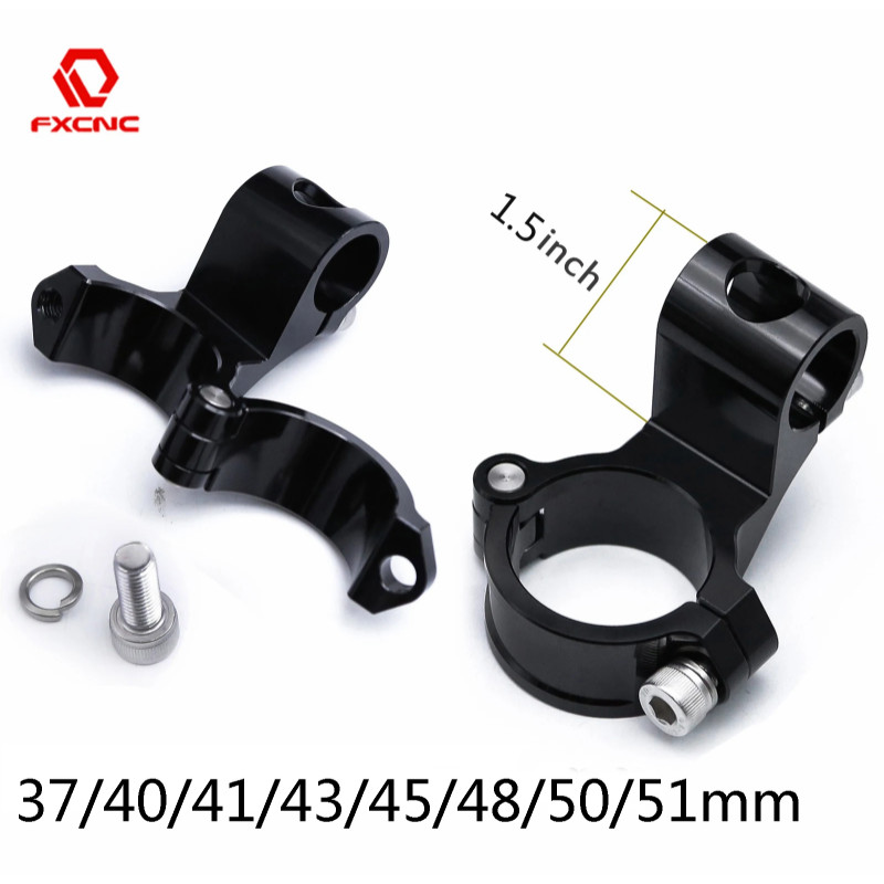 Motorcycle 1.5 Inch Rised Riser Clip on 37 41 43 45 50 51mm Adjustable Clip ons 7/8"Handlebar Handl
