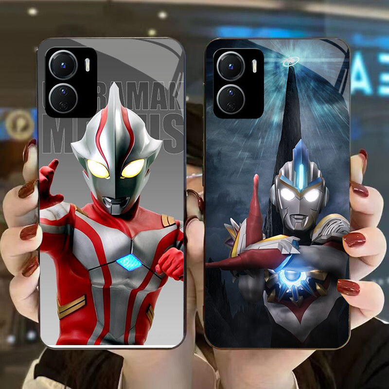 DK-79 Ultraman Casing GLASS soft frame สีดํา VIVO iQOO Y16 Z9X Y17S Y15S Y15A Y56 Y36i Y01 Y36 U5X Y