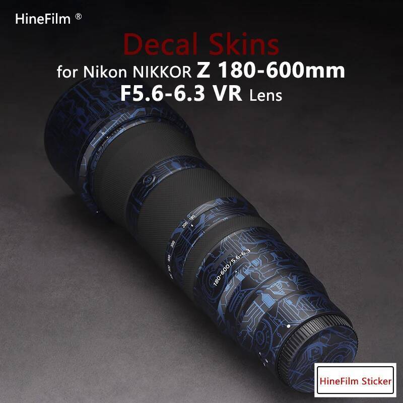 Hinefilm Skin สําหรับ Nikkor Z180-600 เลนส์รูปลอกผิวสําหรับ Nikon Z 180-600 มม.F5.6-6.3 VR เลนส์ป้อง