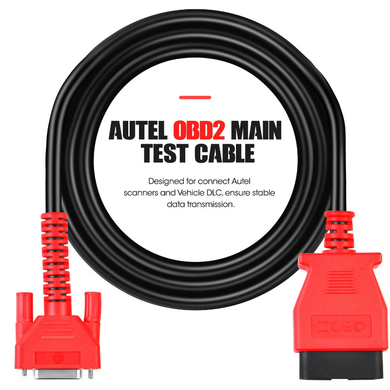 Autel Original OBD2 Main Cable 15Pin Programming Cable Connector for Autel Scanner 508/ 808/ 906/ 9