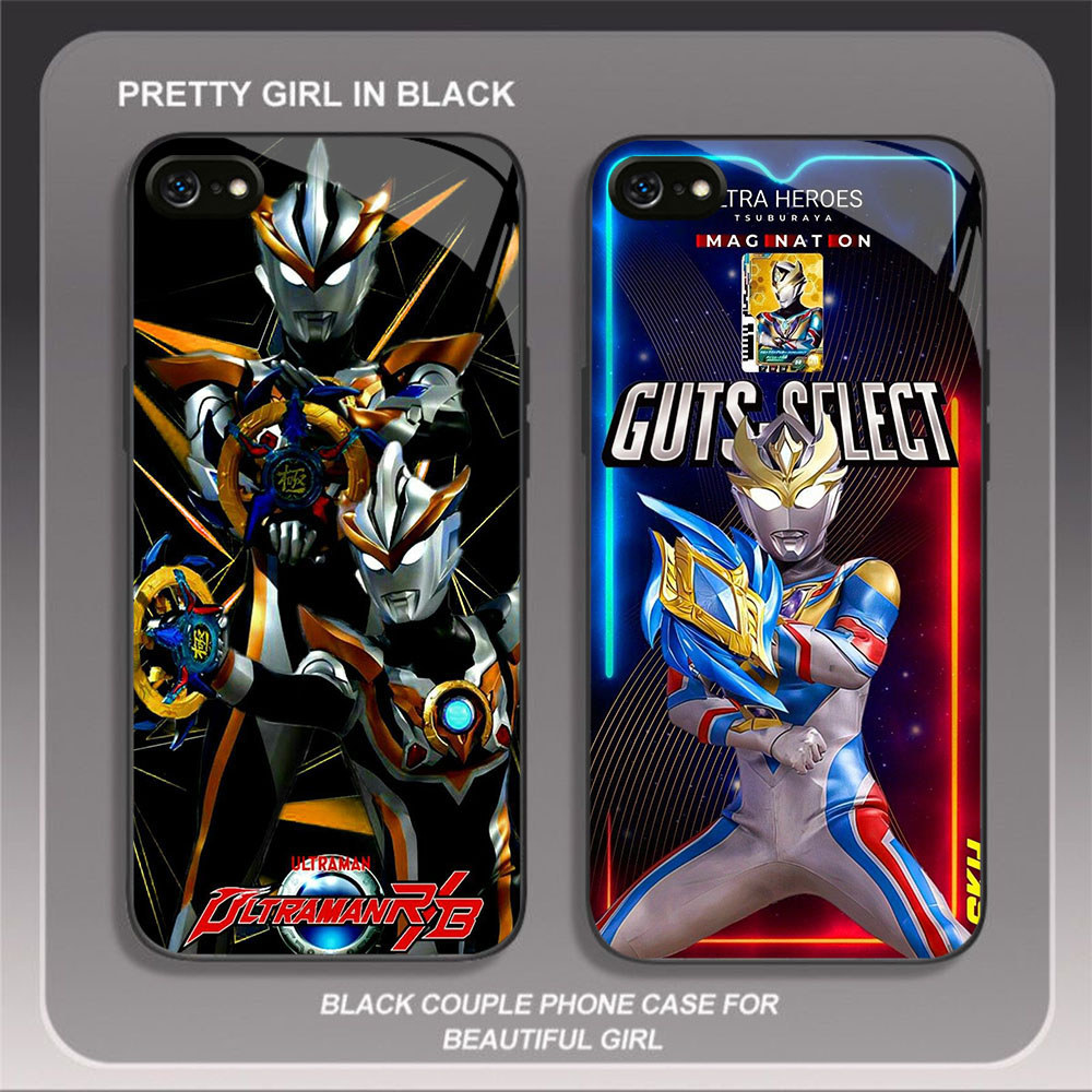 HK-67 Ultraman Ginga Glass Casing สําหรับ iPhone 6 XR 8 XS 6S SE X 7 Max Plus 2020 2022