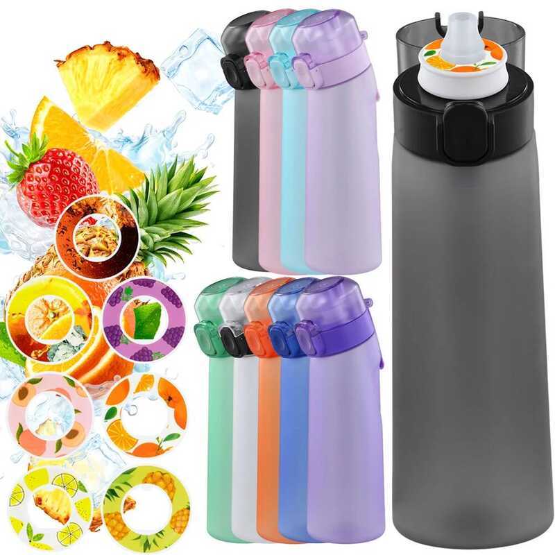 C 650Ml Fragrant Water Bottle With Handle 7 Flavor Pods Fruit Flavor Water Cup BPA Free Scent Water