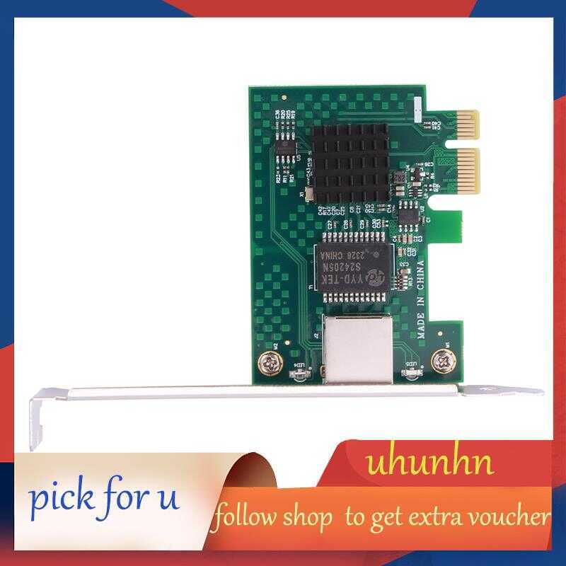 การ์ด uhunhn-I225-V, PCI-E I225 การ์ดเครือข่ายเซิร์ฟเวอร์อีเธอร์เน็ต 2.5G สําหรับคอมพิวเตอร์เดสก์ท็อ