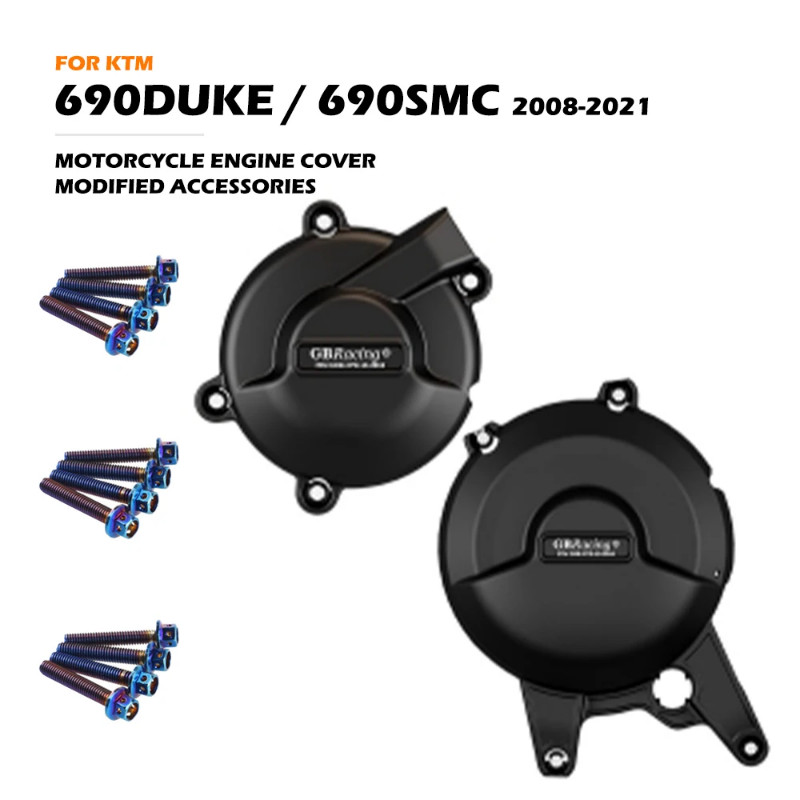 GB Racing 690DUKE 690R 690SMC Motorcycles Engine cover Protection Case For 690 DUKE SMC 690R 2008-2