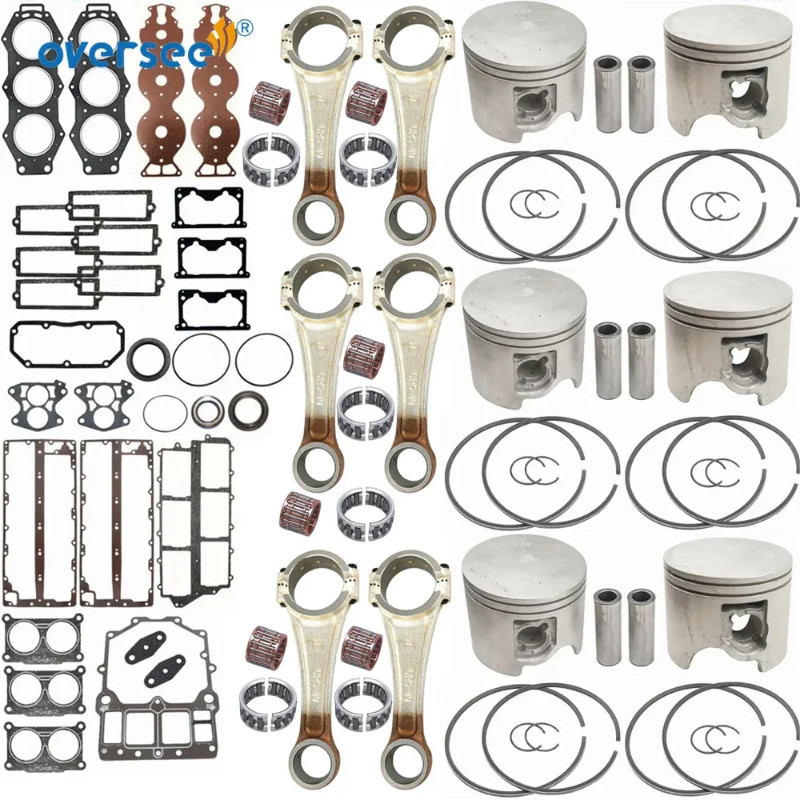 Crankshaft & Power Head Rebuild Kit STD 64D For Yamaha 2-Stroke 150HP 175HP 200HP Outboard Engine