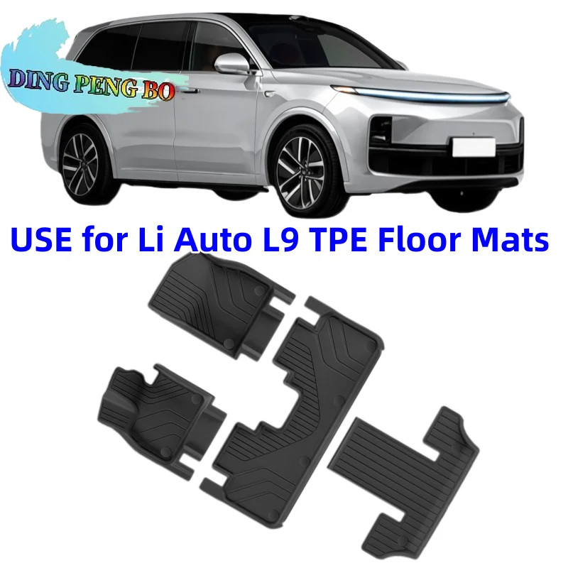 TPE Custom-Fit Full Enclosure Floor Mats for 2023-2024 LEADING IDEAL Lixiang Li Auto L9, and L9 Tru
