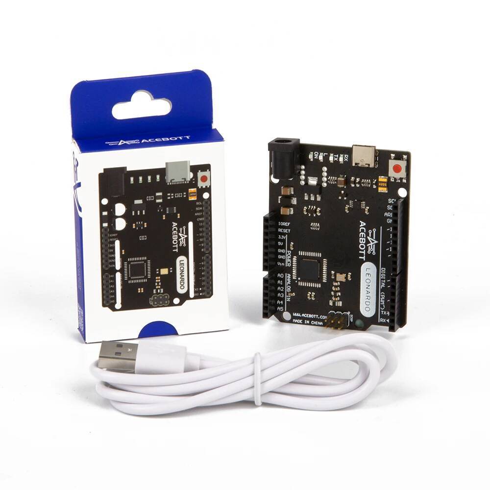 ACEBOTT Leonardo R3 การเขียนโปรแกรมบอร์ดพัฒนาไมโครคอนโทรลเลอร์สําหรับโครงการ Arduino