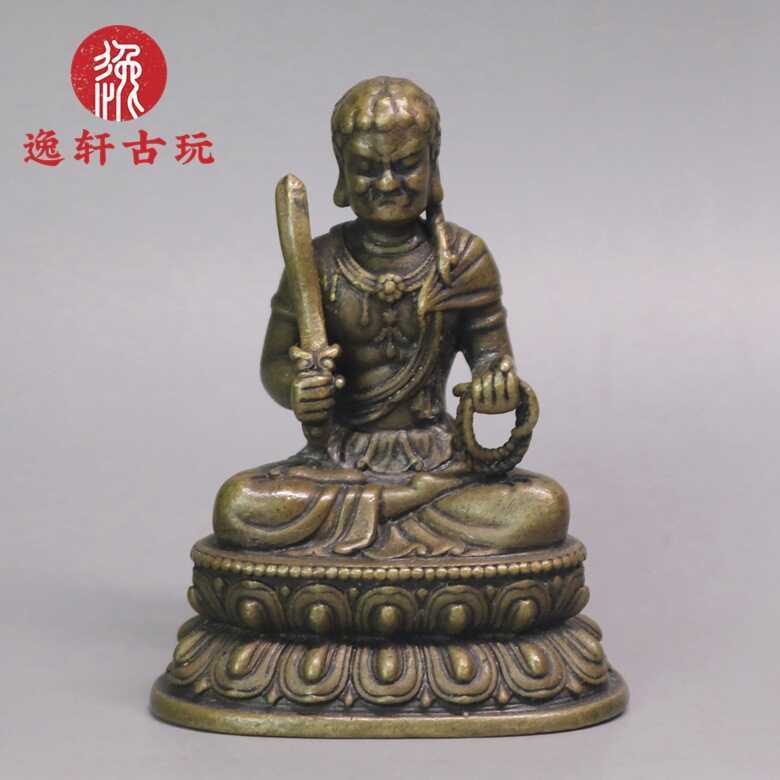 พระพุทธรูปโบราณเครื่องประดับรูปปั้น Fudo เครื่องประดับขนาดเล็ก Bronze Fudo Mingwang พระพุทธรูปโบราณโ