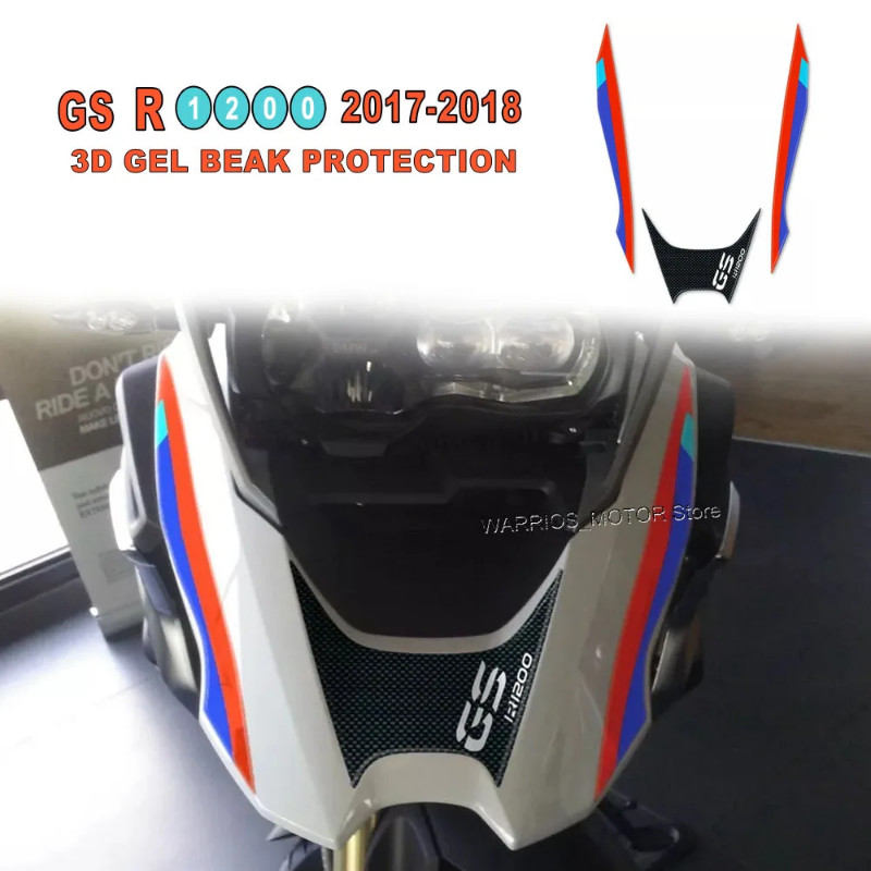 R1200 R 1200 R1200 GS Motorcycle 3D Gel Beak protection Sticker Fairing Front Protector Decal For B