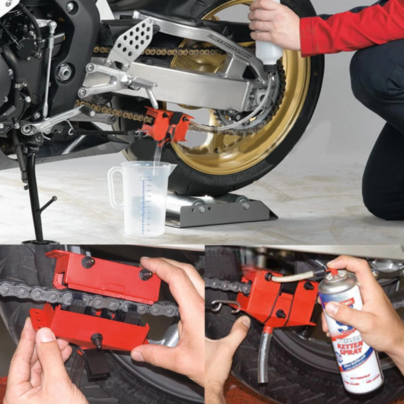 Motorcycle Chain Cleaner Cleaning Kit For Benelli TNT125 TNT135 300 600 899 1130 TN125 BN125 BN600