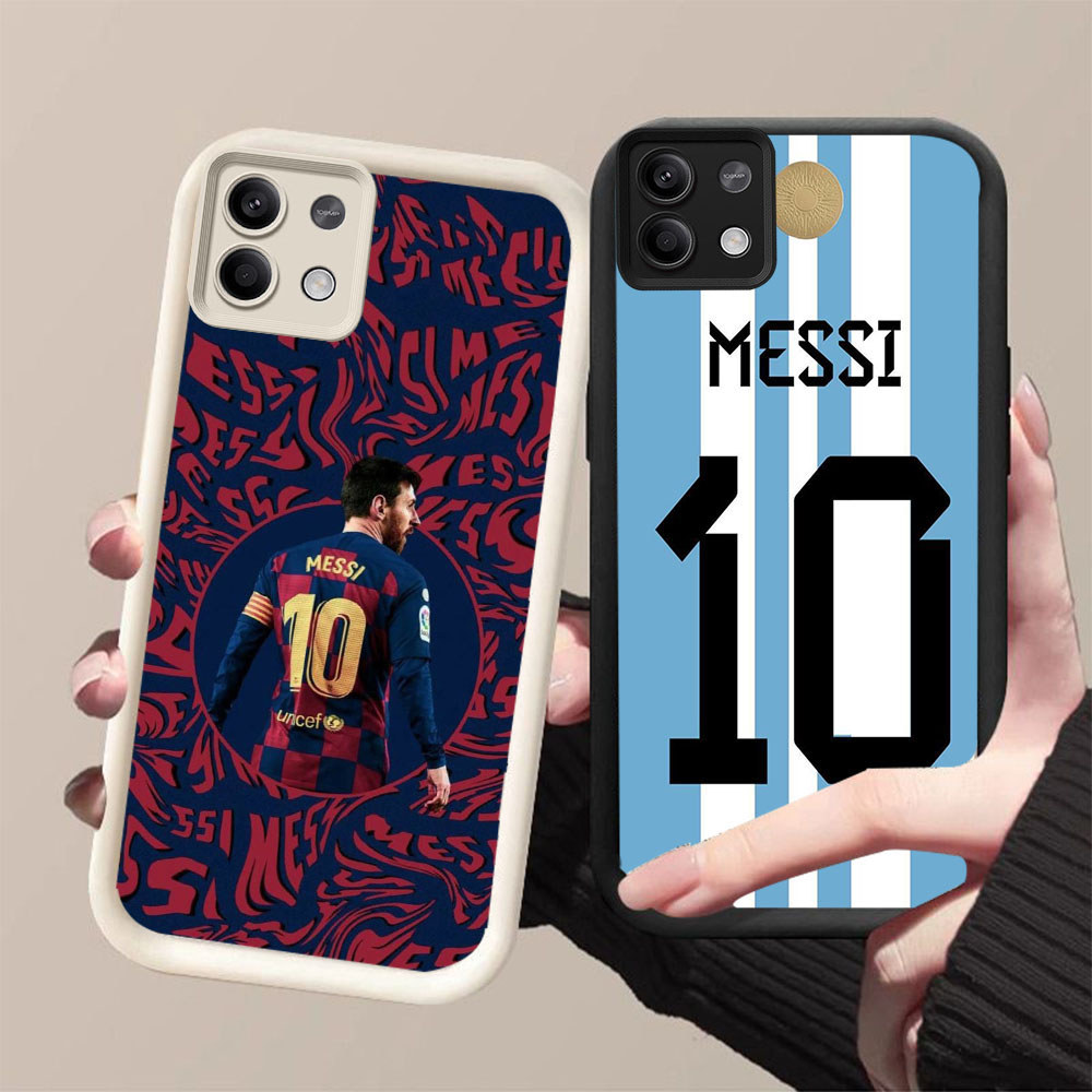 DJ-27 Legendary messi ปลอกซิลิโคนสีดําและสีขาวสําหรับ Xiaomi Redmi Note Poco Plus5G 13 สีแดง Note13P