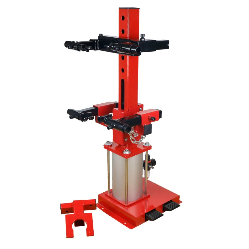 Automotive shock absorber spring compressor, shock absorber spring disassembly and assembly machine