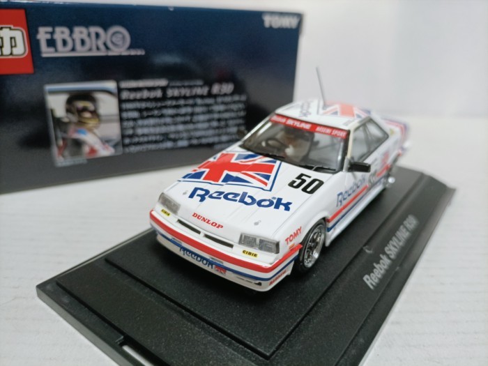 Ebbro TOMY 1 43 产品赛车模型 Reebok Skyline R30 Hasemi Sport