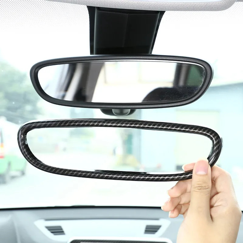 ABS Chrome Interior Rearview Mirror Frame Cover Trim Car Accessories For BMW X1 F48 2016-2019 For 2