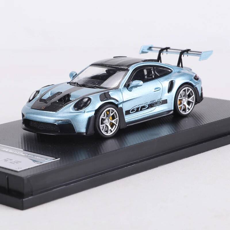 MJ 1:64 911 GT3 RS Ice blue Alloy Model Car