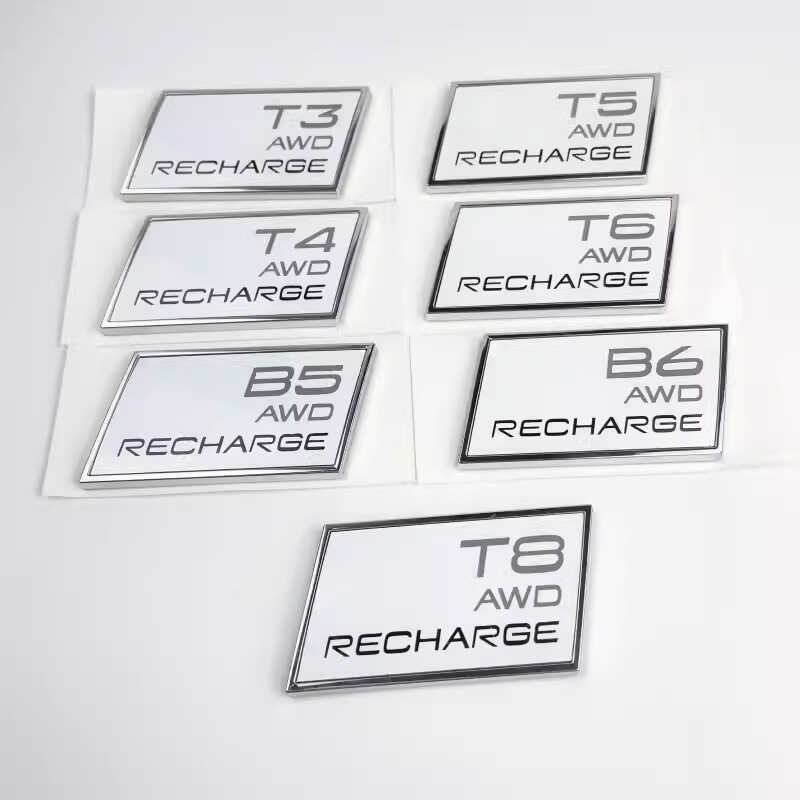 เหมาะสําหรับ Volvo XC90XC60XC40 Tail Label สติกเกอร์รถรถป้ายรถดัดแปลง B5B6 T3 T5 T6 T8