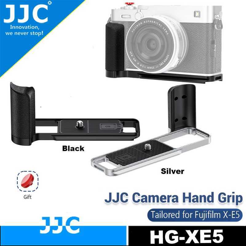 JJC โลหะ Fuji XE5 Hand Grip L-Shape แผ่น Handle Bracket Handgrip สําหรับกล้อง Fujifilm X-E5,1/4 "-20
