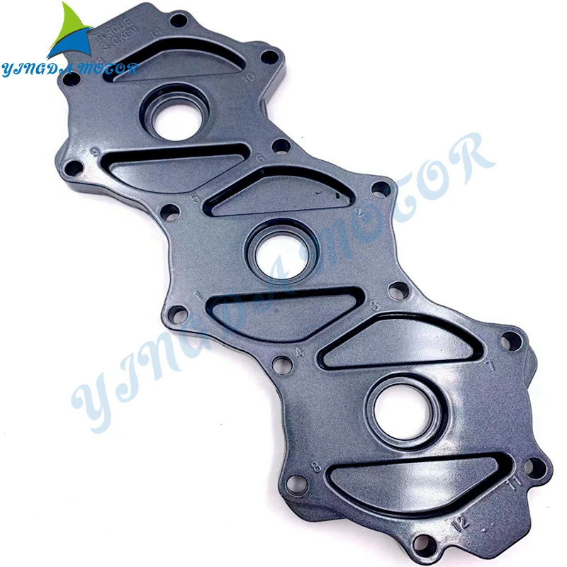 6H3-11191-00-9M Cover Cylinder Head For Yamaha 3 Cylinders 60HP Outboard Motor 6K5 6H3 Series 6H3-1