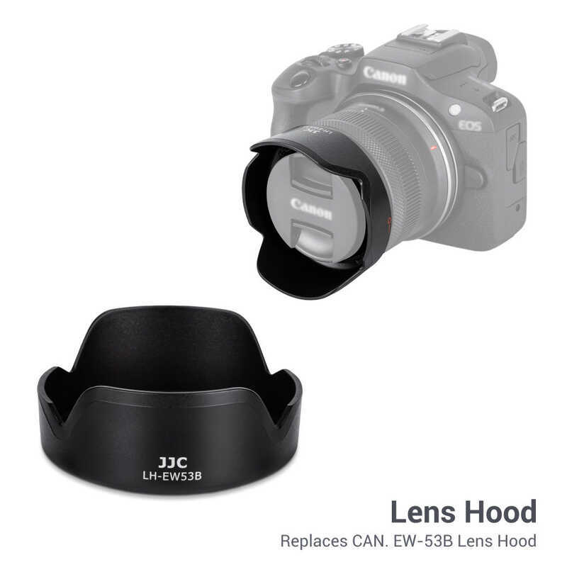 JJC Hood Shade สําหรับ RF-S 10-18 มม.F4.5-6.3 IS STM เลนส์บนกล้อง Canon EOS R100 R50 R10 R8 R7 R6 Ma