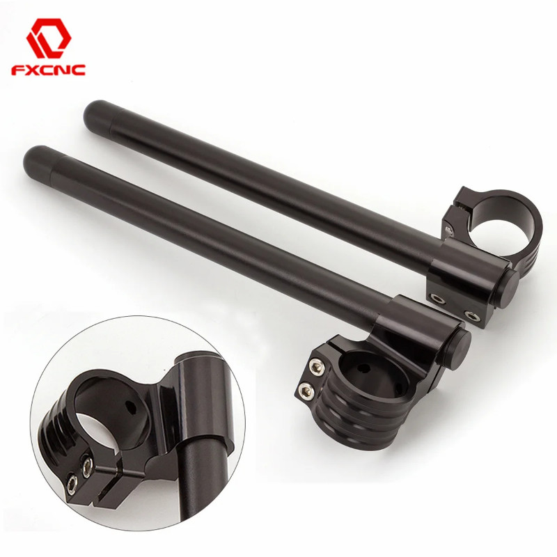 Motorcycle Handlebars Handle Bar Cafe Racer Clip On Ons Fork 31 33 35 36 37 41 43 45 47 48 50 51 52