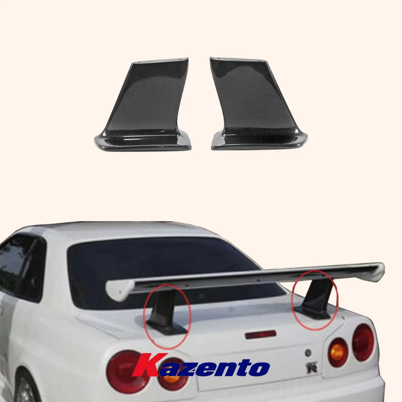 For Nissan Skyline R34 GTR GTT BNR34 SP Type Carbon Rear Spoiler Stand Leg Only
