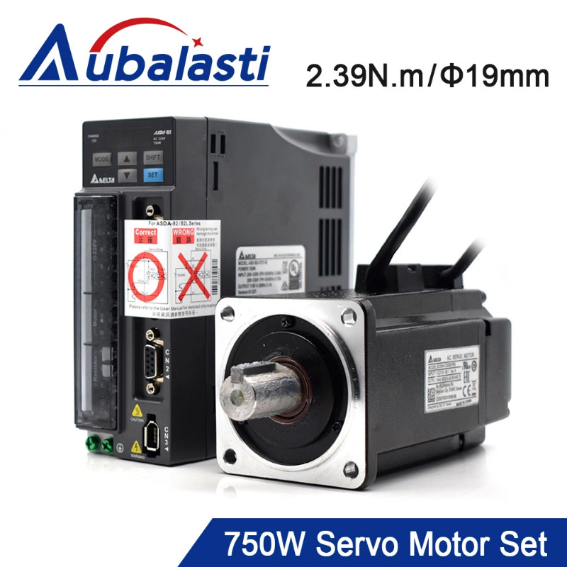 Delta Servo Motor Set 750W B2 Series ASD-B2-0721-B ECMA-C20807RS 3M Wire 2.39N.m 5.1A Good Quality