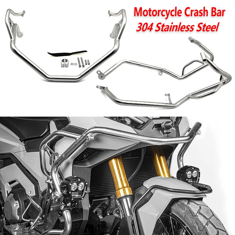 New Fit for Honda XADV 750 XADV750 2021-2024 Engine Guard Crash Bar Motorcycle Stainless Steel Bump