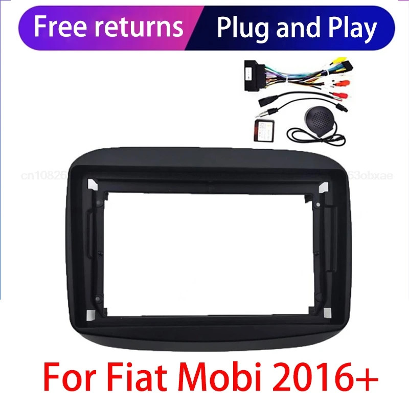 For Fiat Mobi 2016+(9INCH) Car Radio Fascias Android GPS MP5 Stereo Player 2 Din Head Unit Panel Da