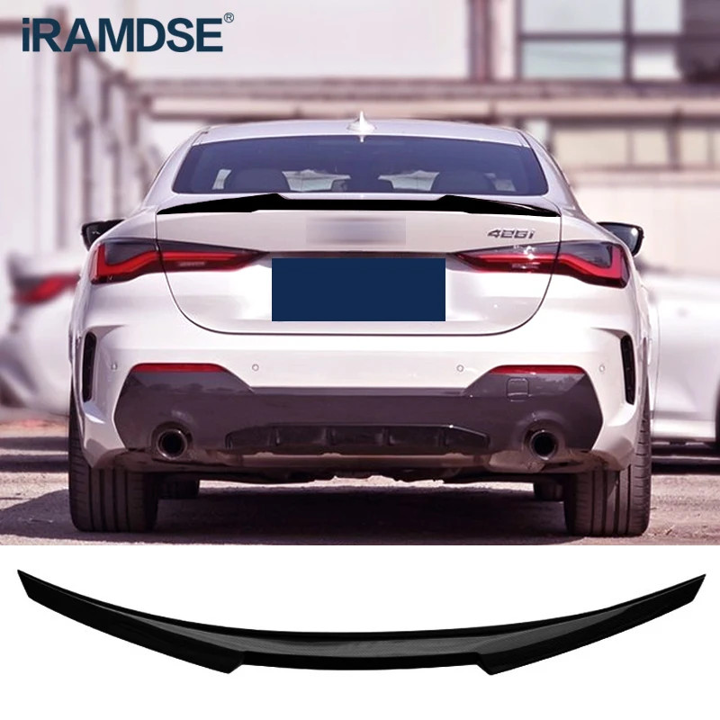 Black G23 Spoiler for BMW G22 G26 Gran Coupe 425i 430i 440i 4 Series 2020 21 22 Rear Boot Ducktail
