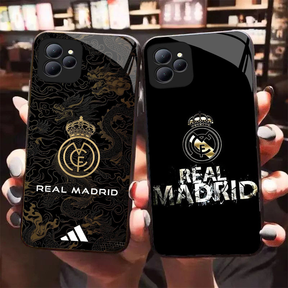 HK-40 Real Madrid โลโก้แก้วสําหรับ Infinix Smart Hot Note 50 40Pro 7 50Pro 40i 50i 30i 10 6 Infin 9 