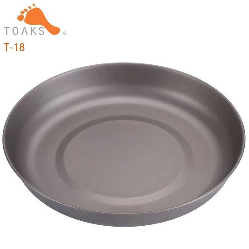 C TOA Titanium Plate Frying Pan For Outdoor Cooking Camping Backpacking Picnic Titanium Plate1mm 2.