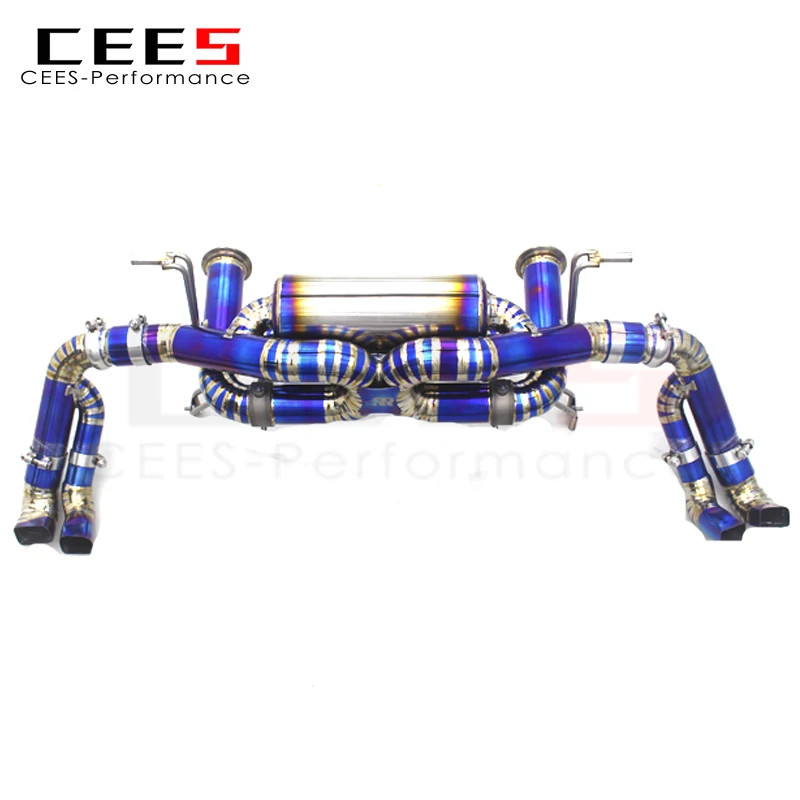 CEES Catback Exhaust System for Audi R8 V8/V10 4.2/5.2 2017-2023 Tuning Performance  Titanium Exhau
