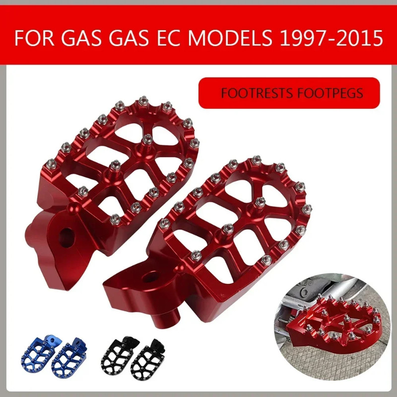 Motorcycle CNC Foot Pegs Footpeg Pedals FootRest For Gas Gas GasGas EC50 EC125 EC200 EC250 EC300 EC