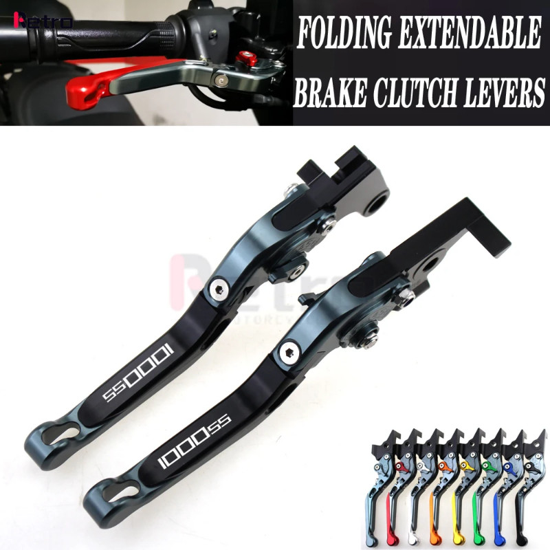 For DUCATI 1000SS 1000 SS 2003-2006 2004 2005 Motorcycle Folding Extendable Front Rear Brake Levers