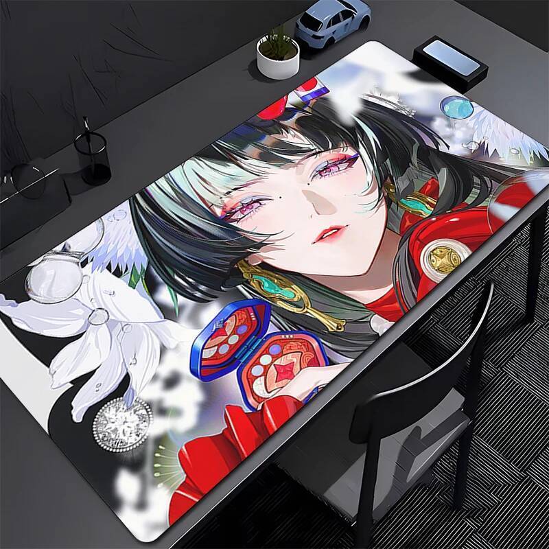แผ่นรองเมาส์แล็ปท็อป Kawaii ZZZ Gaming Mousepad Zenless Zone Zero โต๊ะแผ่นรองเม้าส์ PC Astra Yao อะนิเมะสาวแป้นพิมพ์ Pad ตาราง - รูปที่ 3