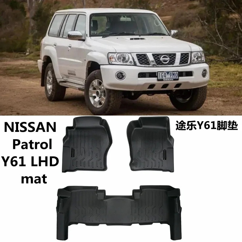 for Nissan Patrol Y61 armada custom car All-Weather car Floor Mat For Patrol Y61  waterproof pad Y6