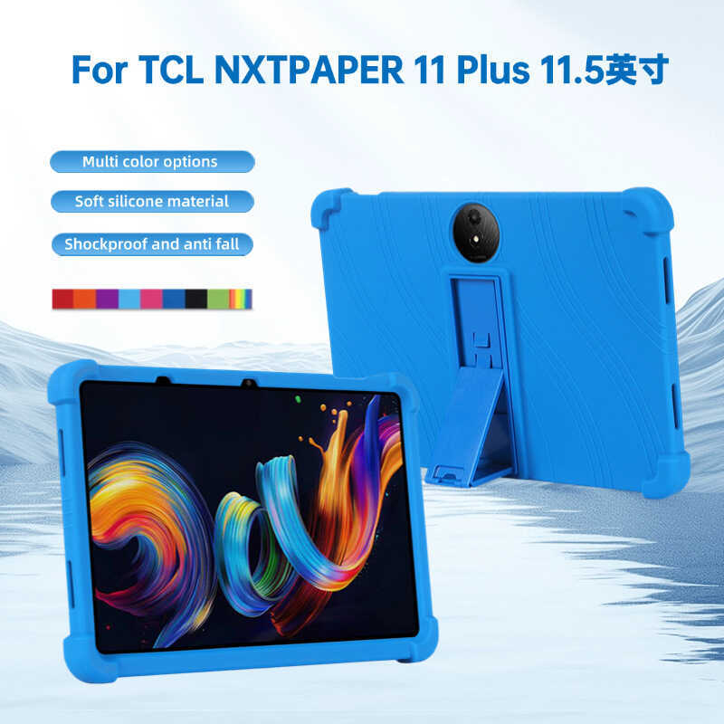 เหมาะสําหรับ TCL NXTPAPER 11 Plus 11.5 นิ้วแท็บเล็ตพีซีซิลิโคนอ่อนนุ่มวงเล็บกันกระแทก