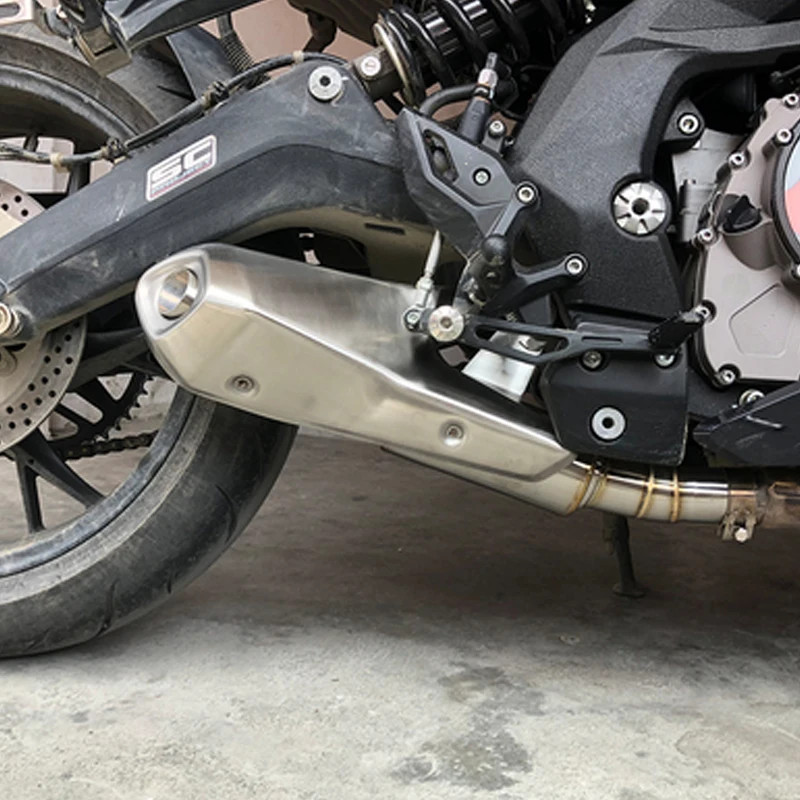 Slip On For QJMOTOR SRK600 QJ600GS-3A SRK600RR QJ600GS-3B Motorcycle Exhaust Full System Modified E