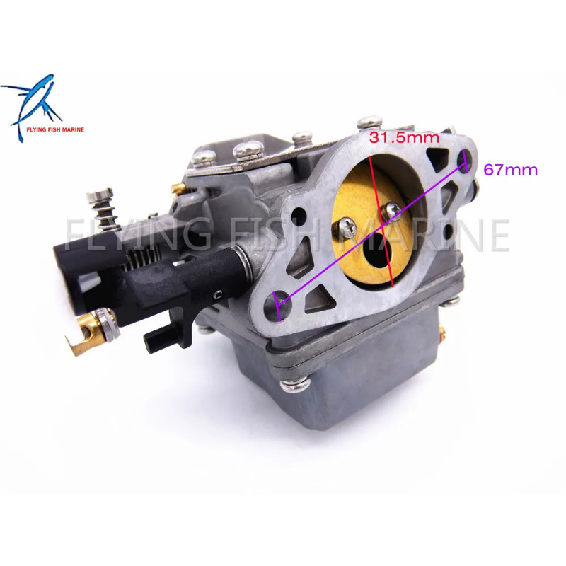 63V-14301-00 63V-14301-10 Outboard Motors Carburetor Assy for Yamaha 2-stroke 9.9hp 15hp 9.9F 15F