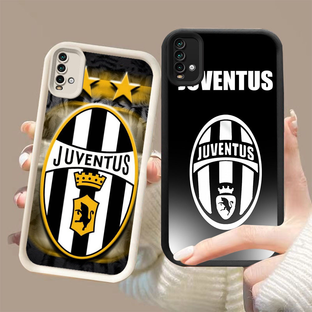 DK-68 JUVENTUS ปลอกซิลิโคนสีดําและสีขาวสําหรับ Xiaomi Redmi หมายเหตุ POCO 11S 9T 11T 11 SE X7Pro Pro